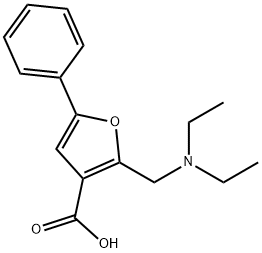 2-DIETHYLAMINOMETHYL-5-PHENYL-FURAN-3-CARBOXYLIC ACID Struktur
