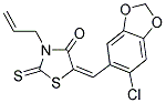 (5E)-3-ALLYL-5-[(6-CHLORO-1,3-BENZODIOXOL-5-YL)METHYLENE]-2-THIOXO-1,3-THIAZOLIDIN-4-ONE Struktur
