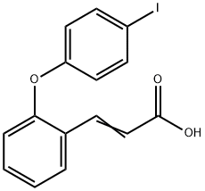 3-[2-(4-IODOPHENOXY)PHENYL]ACRYLIC ACID Structure