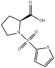 1-(THIOPHENE-2-SULFONYL)-PYRROLIDINE-2-CARBOXYLIC ACID Structure