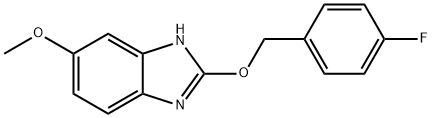 2-[(4-FLUOROBENZYL)OXY]-6-METHOXY-1H-1,3-BENZIMIDAZOLE Struktur