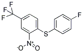 1-[(4-FLUOROPHENYL)SULFANYL]-2-NITRO-4-(TRIFLUOROMETHYL)BENZENE Struktur