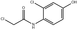 2-CHLORO-N-(2-CHLORO-4-HYDROXY-PHENYL)-ACETAMIDE Struktur