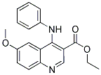 ETHYL 4-ANILINO-6-METHOXY-3-QUINOLINECARBOXYLATE Struktur