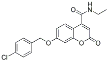 7-(4-CHLOROBENZYLOXY)-N-ETHYL-2-OXO-1-BENZOPYRAN-4-CARBOXAMIDE