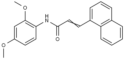 N-(2,4-DIMETHOXYPHENYL)-3-(1-NAPHTHYL)ACRYLAMIDE Struktur