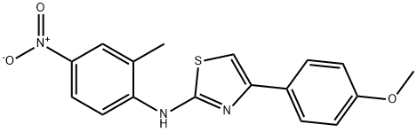 4-(4-METHOXYPHENYL)-N-(2-METHYL-4-NITROPHENYL)-1,3-THIAZOL-2-AMINE Structure