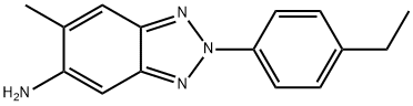 2-(4-ETHYL-PHENYL)-6-METHYL-2H-BENZOTRIAZOL-5-YLAMINE Struktur