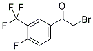 4-FLUORO-3-(TRIFLUOROMETHYL)PHENACYL BROMIDE Struktur