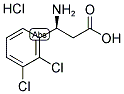 (S)-3-AMINO-3-(2,3-DICHLORO-PHENYL)-PROPANOIC ACID HYDROCHLORIDE Struktur