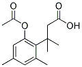 3-(2-ACETOXY-4,6-DIMETHYLPHENYL)-3-METHYLBUTYRIC ACID 結(jié)構(gòu)式