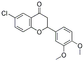 6-CHLORO-3',4'-DIMETHOXYFLAVANONE Structure