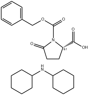 Z-L-PYROGLUTAMIC ACID DICYCLOHEXYLAMMONIUM SALT Struktur