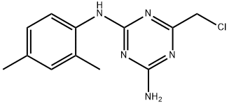 6-(クロロメチル)-N-(2,4-ジメチルフェニル)-1,3,5-トリアジン-2,4-ジアミン 化學(xué)構(gòu)造式