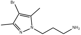 3-(4-BROMO-3,5-DIMETHYL-PYRAZOL-1-YL)-PROPYLAMINE Structure