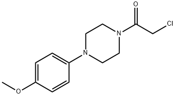 2-氯-1-[4-(4-甲氧基-苯基)-哌嗪-1-基]-乙酮 結(jié)構(gòu)式