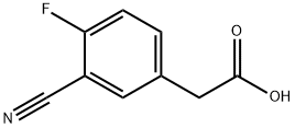 3-CYANO-4-FLUOROPHENYLACETIC ACID Structure