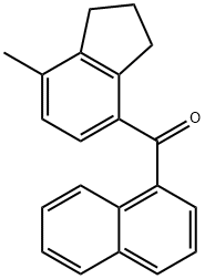 7-METHYLINDAN-4-YL 1-NAPHTHYL KETONE Struktur
