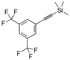 (3,5-BIS(TRIFLUOROMETHYL)PHENYLETHYNYL)TRIMETHYLSILANE Struktur