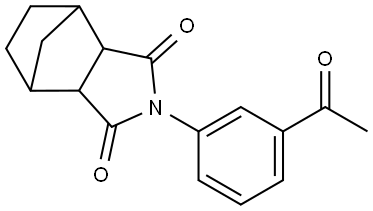 4-(3-ACETYL-PHENYL)-4-AZA-TRICYCLO[5.2.1.0(2,6)] DECANE-3,5-DIONE Struktur