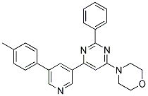 4-[2-PHENYL-6-(5-P-TOLYL-PYRIDIN-3-YL)-PYRIMIDIN-4-YL]-MORPHOLINE Struktur