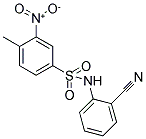 N-(2-CYANOPHENYL)-4-METHYL-3-NITROBENZENESULFONAMIDE Struktur