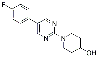 1-[5-(4-FLUOROPHENYL)PYRIMIDIN-2-YL]PIPERIDIN-4-OL Struktur