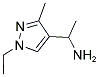 1-(1-ETHYL-3-METHYL-1H-PYRAZOL-4-YL)-ETHYLAMINE Structure
