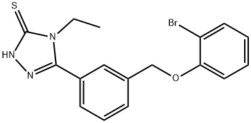 5-[3-(2-BROMO-PHENOXYMETHYL)-PHENYL]-4-ETHYL-4H-[1,2,4]TRIAZOLE-3-THIOL price.