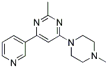 2-METHYL-4-(4-METHYLPIPERAZIN-1-YL)-6-PYRIDIN-3-YLPYRIMIDINE Struktur