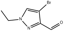 4-BROMO-1-ETHYL-1H-PYRAZOLE-3-CARBALDEHYDE Struktur