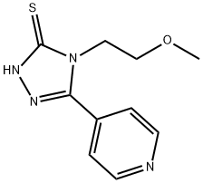 4-(2-METHOXY-ETHYL)-5-PYRIDIN-4-YL-4H-[1,2,4]TRIAZOLE-3-THIOL Struktur