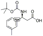 BOC-(S)-3-氨基-3-(3-甲基苯基)-丙酸 結(jié)構(gòu)式