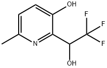 6-METHYL-2-(2,2,2-TRIFLUORO-1-HYDROXYETHYL)-3-PYRIDINOL 結(jié)構(gòu)式