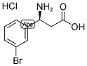 (S)-3-AMINO-3-(3-BROMO-PHENYL)-PROPANOIC ACID HYDROCHLORIDE Struktur