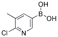 2-CHLORO-3-METHYLPYRIDINE-5-BORONIC ACID Structure