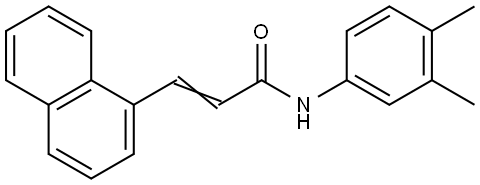 N-(3,4-DIMETHYLPHENYL)-3-(1-NAPHTHYL)ACRYLAMIDE Struktur