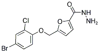 5-(4-BROMO-2-CHLORO-PHENOXYMETHYL)-FURAN-2-CARBOXYLIC ACID HYDRAZIDE Struktur