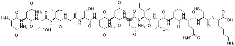 H-ASN-ASN-THR-THR-GLY-SER-ASN-ASN-ASN-ILE-THR-LEU-GLN-CYS-LYS-OH Struktur