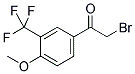 4-METHOXY-3-(TRIFLUOROMETHYL)PHENACYL BROMIDE Struktur