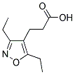 3-(3,5-DIETHYL-ISOXAZOL-4-YL)-PROPIONIC ACID Struktur