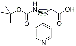 (S)-3-TERT-BUTOXYCARBONYLAMINO-3-PYRIDIN-4-YL-PROPIONIC ACID Struktur