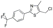 5-(CHLOROMETHYL)-4-METHYL-2-[4-(TRIFLUOROMETHYL)PHENYL]-1,3-THIAZOLE Struktur