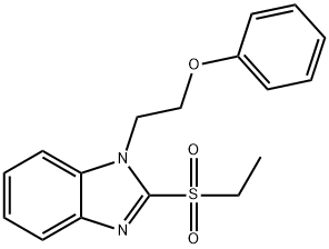 2-(ETHYLSULFONYL)-1-(2-PHENOXYETHYL)-1H-BENZIMIDAZOLE Struktur