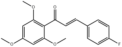 3-(4-FLUOROPHENYL)-1-(2,4,6-TRIMETHOXYPHENYL)-2-PROPEN-1-ONE Struktur