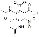 2,6-DINITRO-3,5-DIACETYLAMINO-4-METHYLBENZOIC ACID Structure