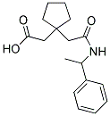 (1-(2-OXO-2-[(1-PHENYLETHYL)AMINO]ETHYL)CYCLOPENTYL)ACETIC ACID Struktur