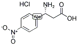 (R)-3-AMINO-3-(4-NITRO-PHENYL)-PROPANOIC ACID HYDROCHLORIDE Struktur