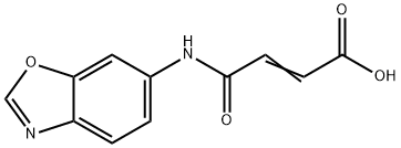 (E)-4-(1,3-BENZOXAZOL-6-YLAMINO)-4-OXO-2-BUTENOIC ACID Struktur