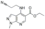 ETHYL 4-[(2-CYANOETHYL)AMINO]-1-METHYL-1H-PYRAZOLO[3,4-B]PYRIDINE-5-CARBOXYLATE Struktur
